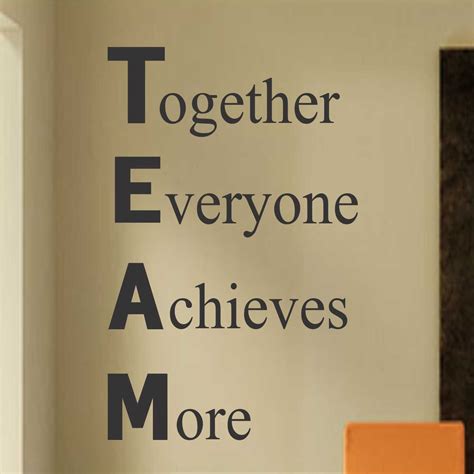 Teamwork Wall Decal Definition Of Team Office Lettering Employee