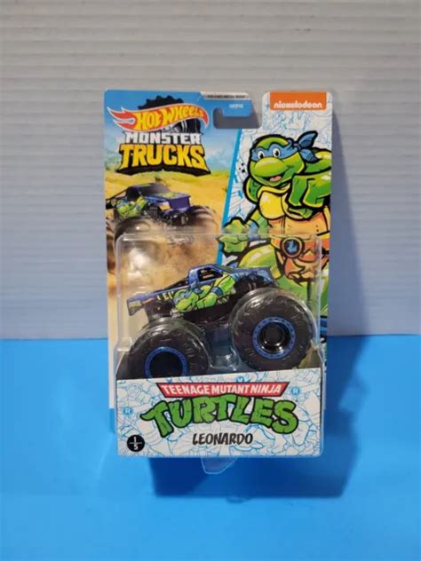 HOT WHEELS MONSTER Trucks Teenage Mutant Ninja Turtles Leonardo 1 64