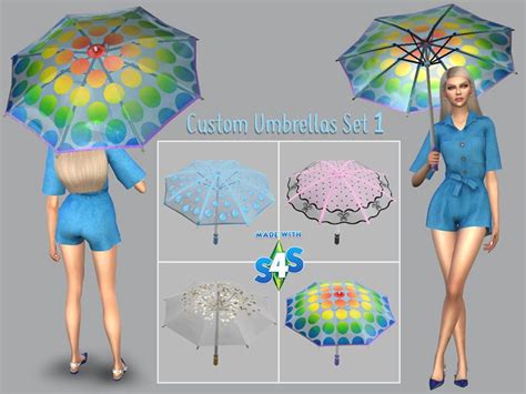 Custom Semi Transparent Umbrellas For The Seasons Sims 4 Studio Sims