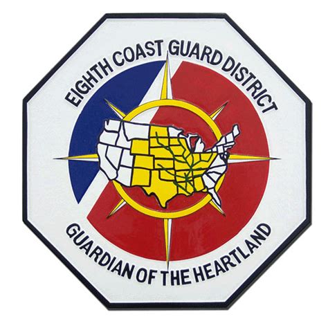 Uscg 8th Coast Guard District Wooden Emblem Plaques And Logo Seals