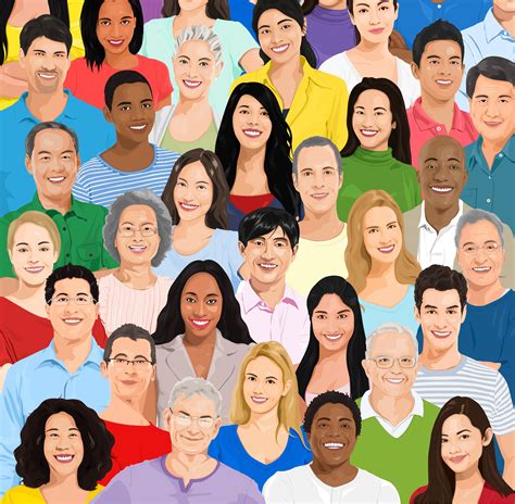 Illustration Of Diverse People Download Free Vectors Clipart