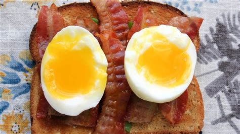 Bacon And Soft Boiled Egg Toast With Scallions Recipe Soft Boiled