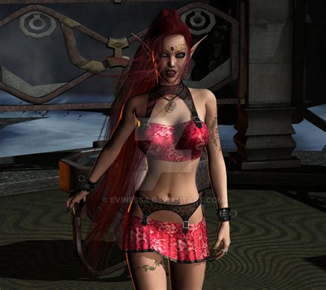 Sexy Fantasy Vamp Red Elf 19 By Evinessa On Deviantart