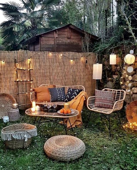 21 Bohemian Garden Ideas I Do Myself Backyard Seating Area