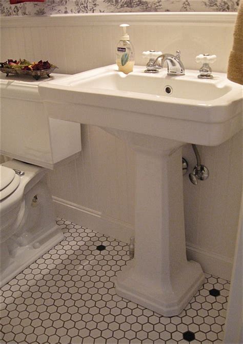 Pedestal sinks have a simple, elegant design and take up less space than a bathroom sink and vanity. retro pedestal sink - Everything You Need To Know About ...