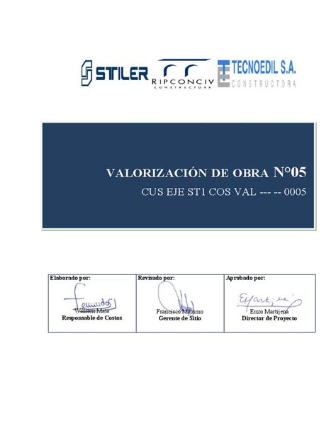 Caratula Valorizacion N02 Pdf