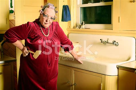 Grumpy Granny IN Kitchen Stock Photos FreeImages Com