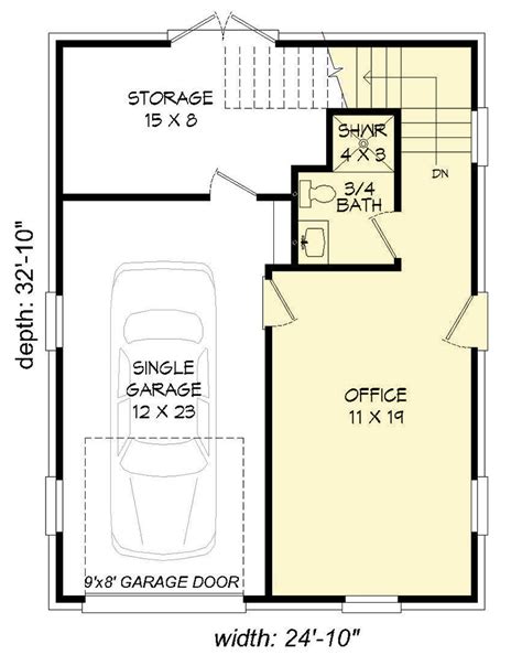 Engineering a closed office setting requires a lot of. Detached Garage With Rec Room And Office - 68447VR ...