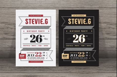 20 Birthday Invitation Template Psd Vector Eps And Ai Format