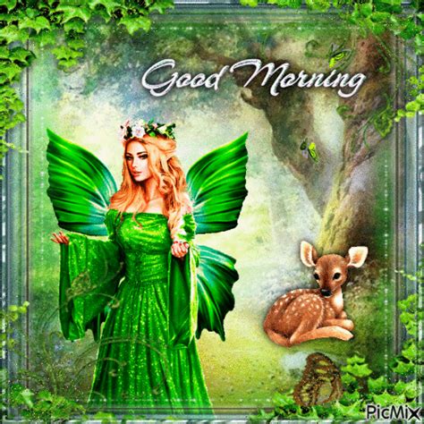 Good Morning Green Fairy Pictures Photos And Images For Facebook
