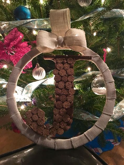 Wine Cork Initial Wreath Initial Wreath Wine Cork Wreaths