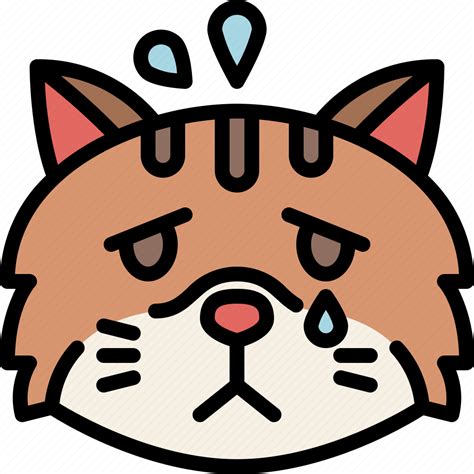 Animal Cat Cry Emoji Emotion Feeling Sad Icon Download On
