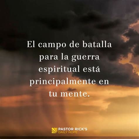 Cuatro Pasos Para Pelear En La Guerra Espiritual Pastor Ricks Daily Hope