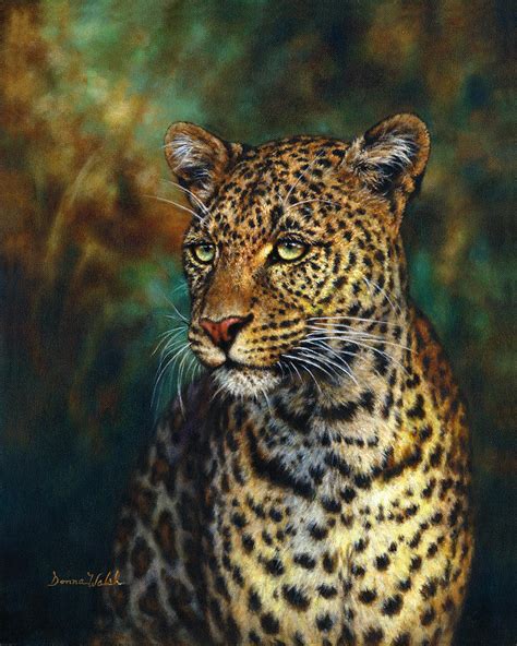 African Leopard Painting By Donna Hillman Walsh