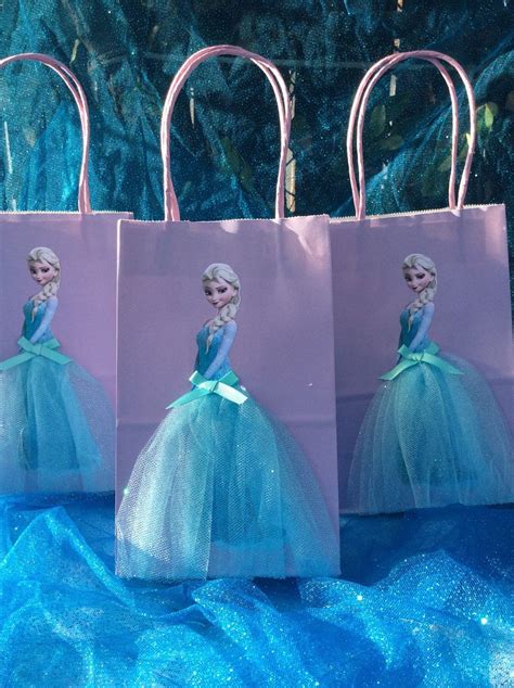 Frozen Elsa Birthday Party Favor Bags 6 By Fantastikcreations Cumple De Frozen Ideas Fiesta