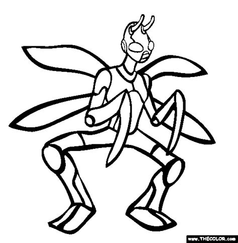 Dark Mantis Coloring Page | Free Dark Mantis Online Coloring