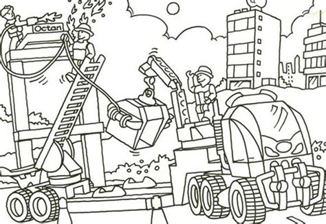 It's a busy day at the building site in lego city. Construction Coloring Pages | Coloring pages, Fall ...