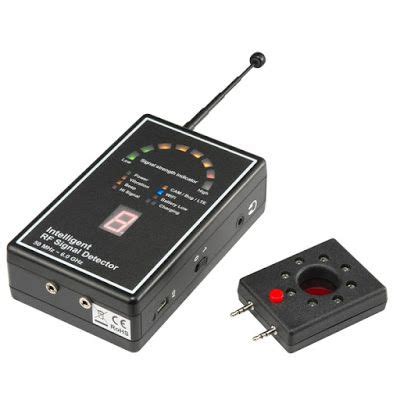 It can detect any rf waves with frequencies up to 2 ghz due to antenna circuitry and to input amplifier stage that is made. Professional RF Signal Detector with Unique two stages ...