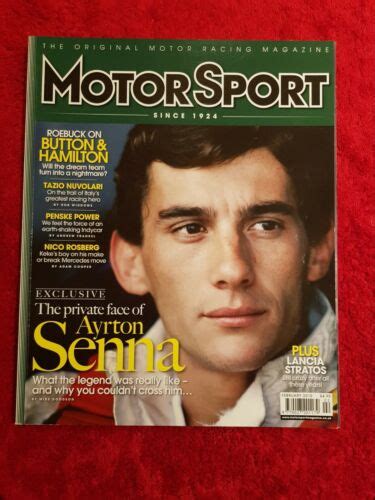 Motor Sport Magazine February 2010 Ayrton Senna Very Good Resealedのebay