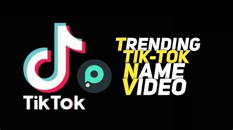 How To Make Trending Tik Tok Name Video Tutorial🔥with Without