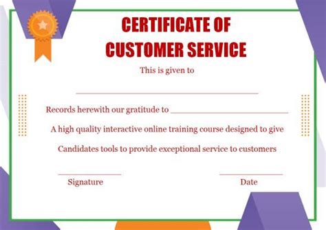 In other words, it makes his or her years of experience in the company official. Customer Service Award Certificate: 10 Templates that Give ...