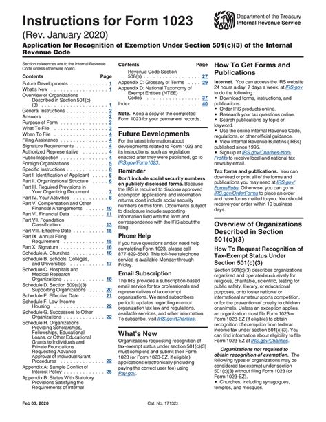 Irs Form 1023 Printable Printable Forms Free Online