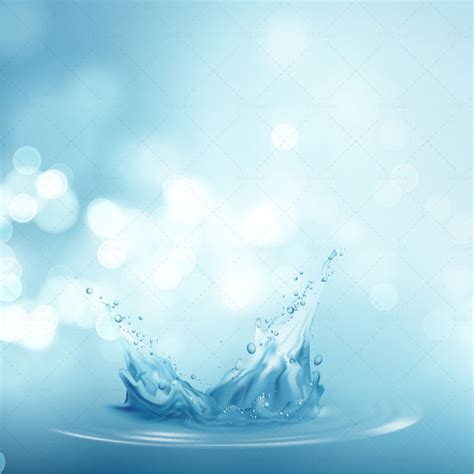 Photo Realistic Water Splash Ai Vector