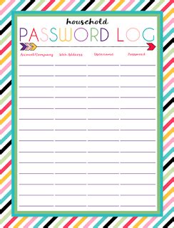 Where can i find a password log template? Free Printable Password Log | Password printable, Password ...