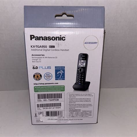 Panasonic Kx Tga950b Cordless Expansion Handset 885170116238 Ebay