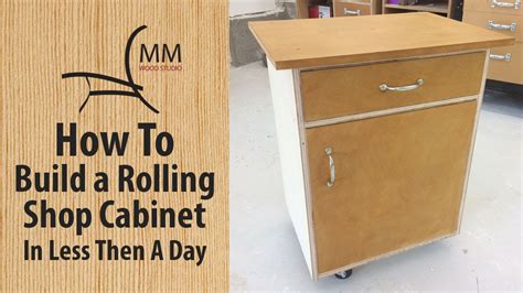 How To Build A Rolling Shop Cabinet Youtube