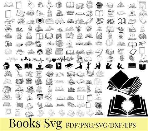Bücher Bundle SVG Bücher schneiden Dateien für Cricut Etsy de