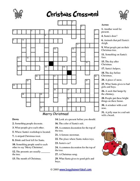 See more ideas about printable crossword puzzles, free printable crossword puzzles, crossword puzzles. 20 Fun Printable Christmas Crossword Puzzles | Kitty Baby Love