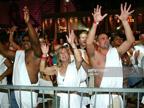 Revelers React As The Band Otis Day And The Knights Performs At The