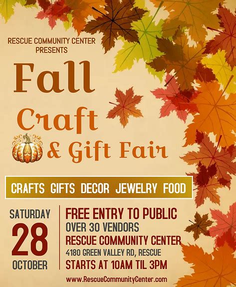 Fall Craft Fair Rescue Community Cen