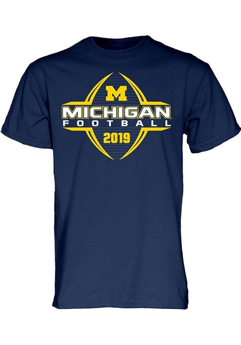 Michigan Wolverines Navy Blue Football Schedule Short Sleeve T Shirt In
