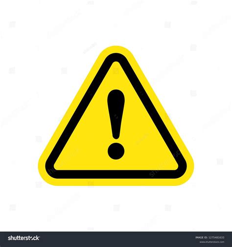Yellow Warning Icon Images Stock Photos And Vectors Shutterstock
