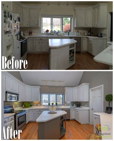 Home Staging Before And After Photos Of A West Chicago Kitchen Selling