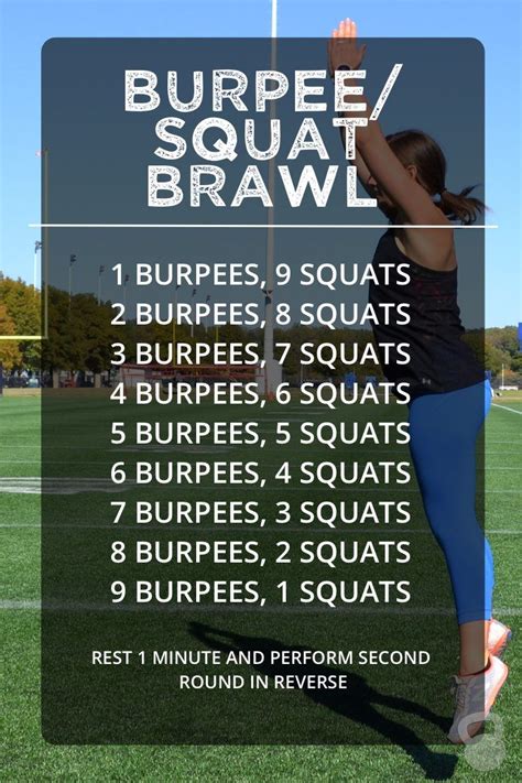 The Burpeesquat Brawl Workout Is Simple Quick And Quite The Butt