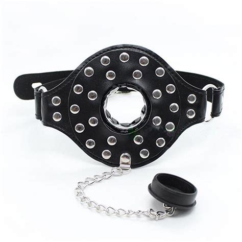 O Ring Open Mouth Gag Oral Fixation Mouth Gaged Leather Gag Sex Bondage