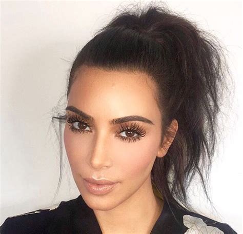 Kim Kardashian Eyelashes Famous Person