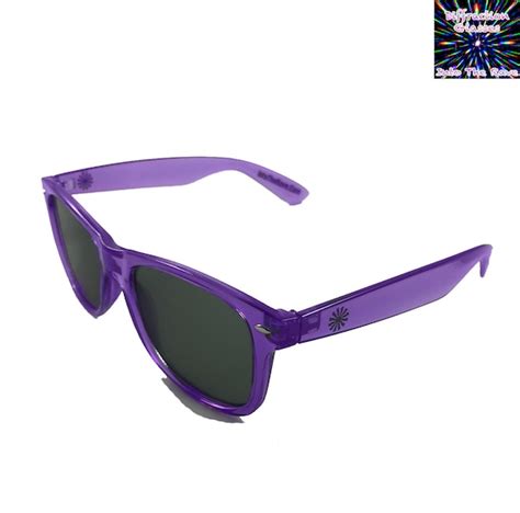 Purple Tinted Rave Glasses Diffraction By Intotheraveofficial