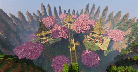 Cherry Blossom Spawn Minecraft Map