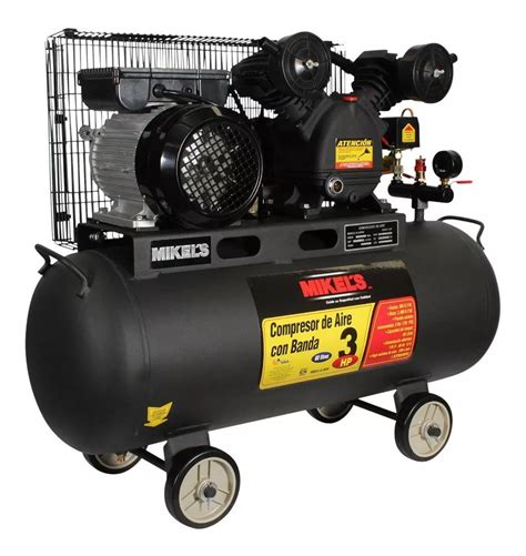 Compresor De Aire 3 Hp Banda Horizontal Mikels Ca-3hp60 | Mercado Libre