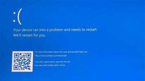 How To Fix Inaccessible Boot Device Error On Windows