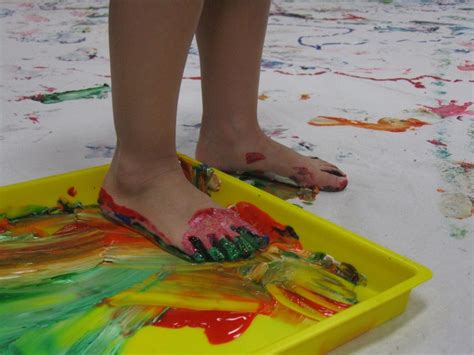 Painting With Feet Art Projects Painting Art