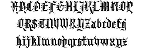Old english blackletter gothic decorative headline poster display calligraphy calligraphic vintage invitation fraktur xmas wedding textura tattoo old medieval logo ligatures. Old English Letters Fonts - Popular Examples at Design Press