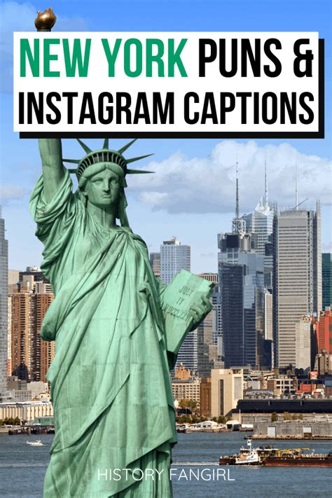 101 Hilarious New York Puns And New York Instagram Captions History Fangirl