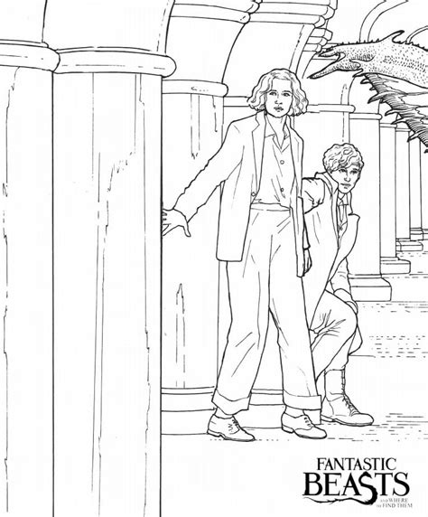 Fantastic Beasts and Where to Find Them Coloring Pages