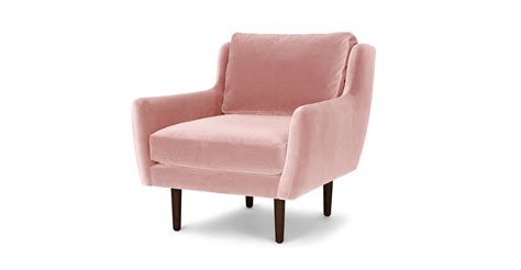 Rounded proportions and wooden legs give this compact chair a stylish edge while its size and comfort make it perfect for small space living. Matrix Blush Pink Chair - Lounge Chairs - Article | Modern ...