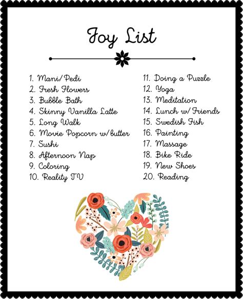 Joy List